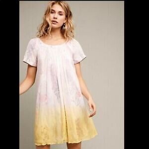 Anthropologies HD in Paris Chroma floral ombré mini shift tunic dress